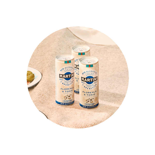 Floreale & Tonic d'apéritif à base de vin Sans alcool blanc Martini France